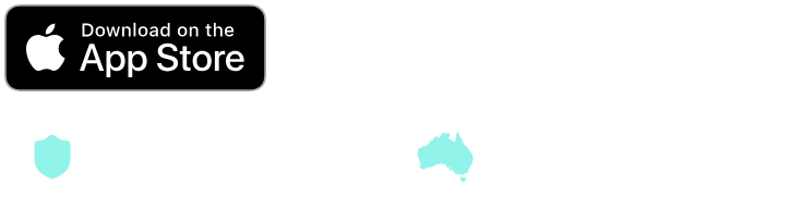Download on the App Store, Powered by Stripe, Secure checkout (card payments), Proudly Australian owned