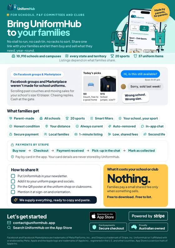 For schools and clubs